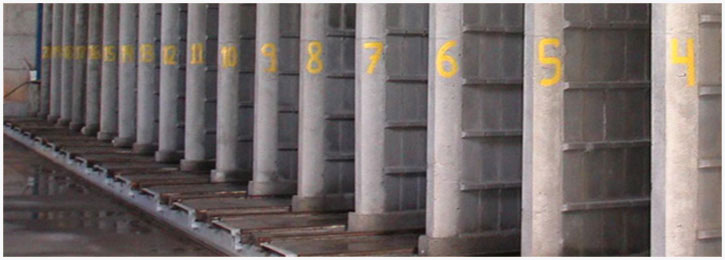 Túnesles de secado con mucha humedad.